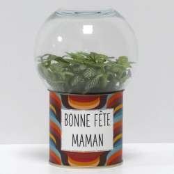 Terrarium déco Bonne fête maman