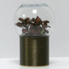 Terrarium déco bronze brossé